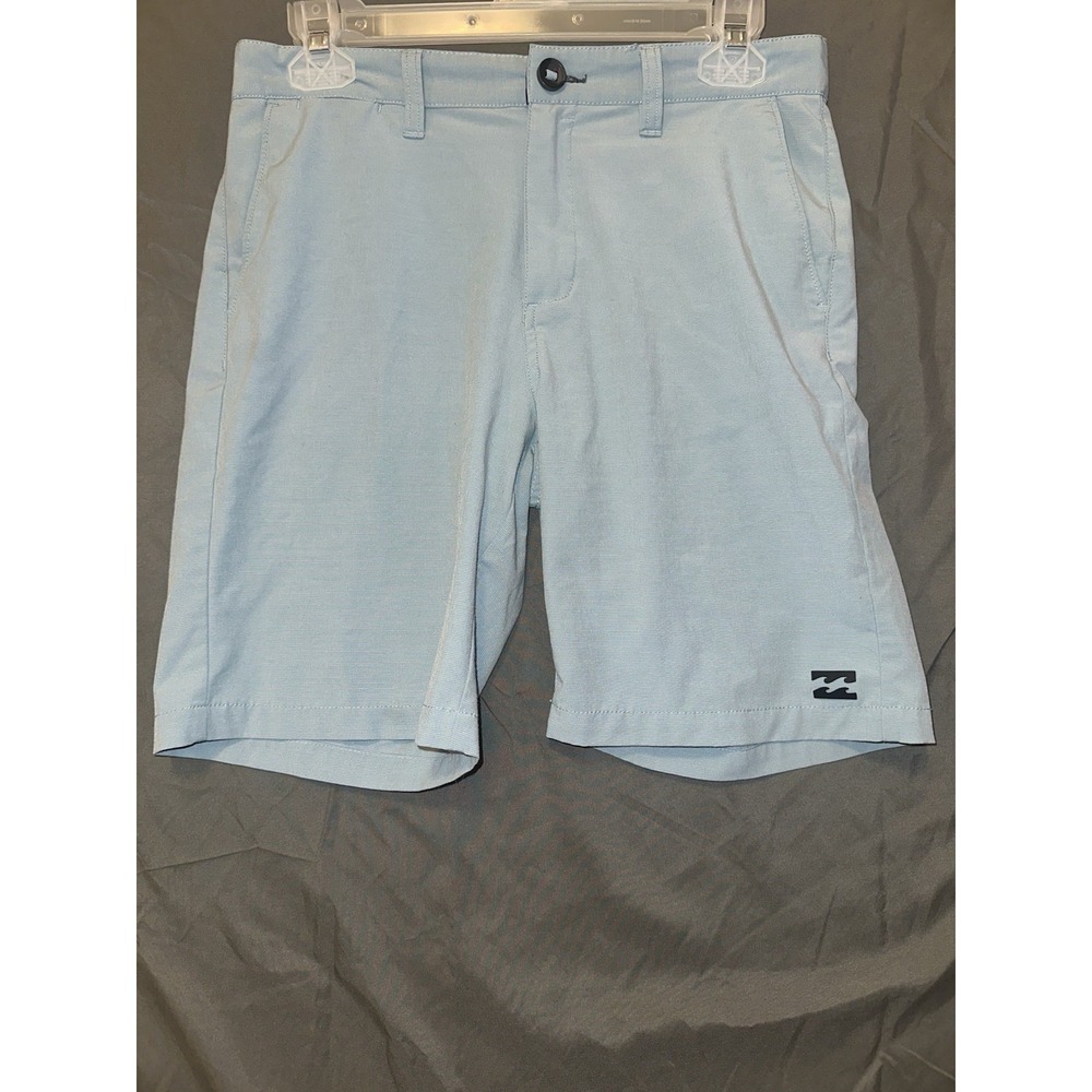 Billabong Mens Crossfire Slub Hybrid Board Walk Quick Dry Shorts Blue‎ Sz 28